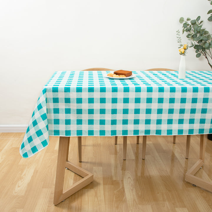 RAY STAR Green Tablecloth With Flannel Backing Round and Rectangle